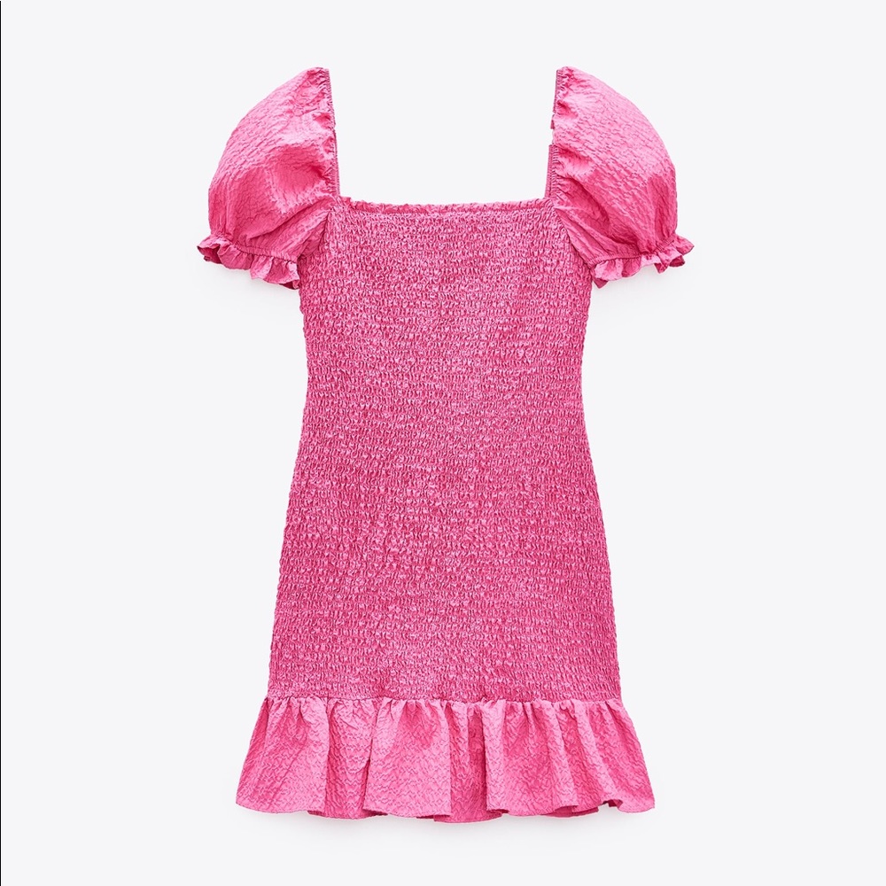 Zara Textured Weave Mini Dress